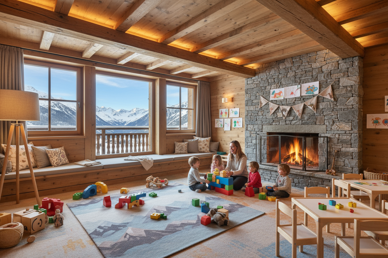 child care in mountain chalet 