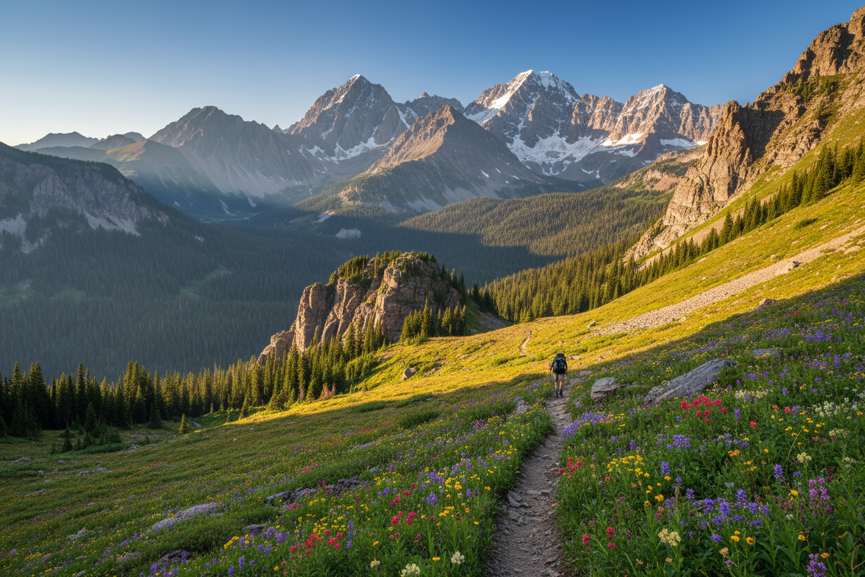 hiking in the colorado rockies 