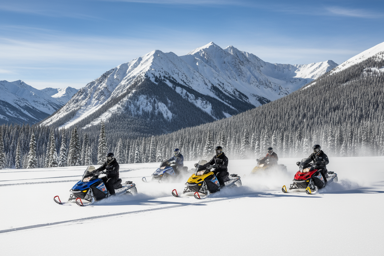 snowmobile tour in vail co